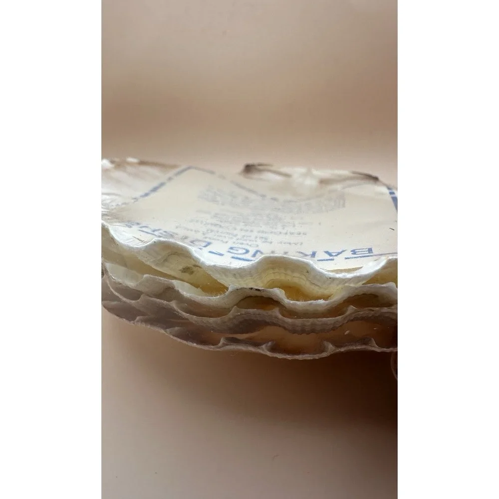 Vintage Ovenproof Scallop Shell Baking Dishes Set of 4 Seafood en Coquille 1970s